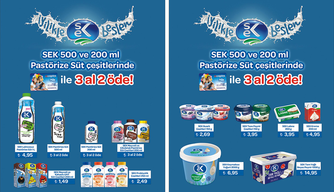 Çağdaş Marketler Sek Leaflet Broşür