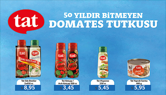 Çağdaş Marketler Tat Leaflet Broşür